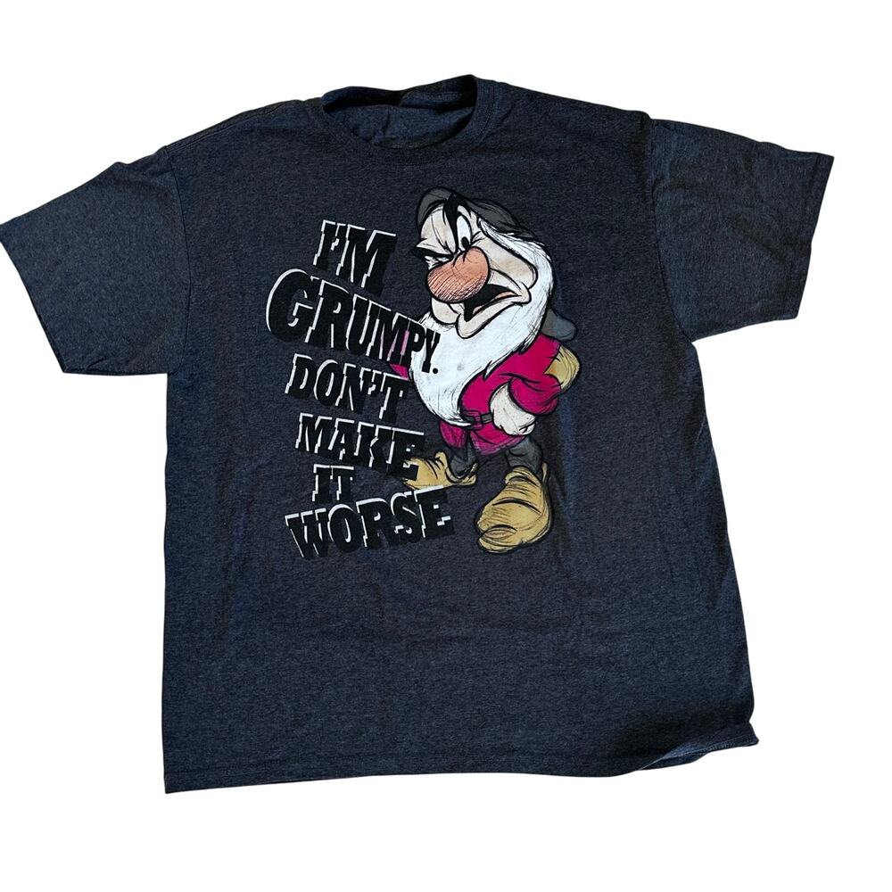 Disney Grumpy Women's Graphic Tee - Short Sleeve - Size Small snowwhite
